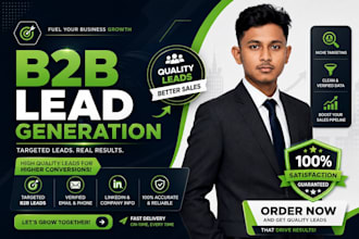 do b2b lead generation, prospecting and email list building