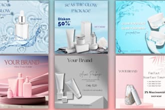 design editable canva instagram templates for beauty brands