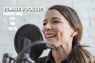 sing memorable female vocals for rnb country pop funk metal singer