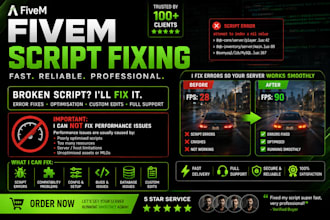 fix any broken scripts in your fivem server