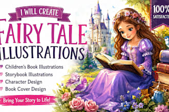 draw fairy tale illustrations for childrens books