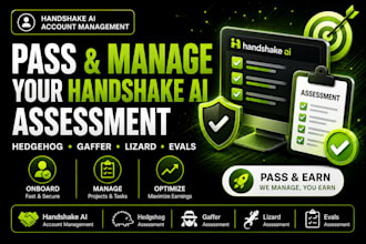 manage, complete task onboard your handshake ai hedgehog, gaffer, lizard project