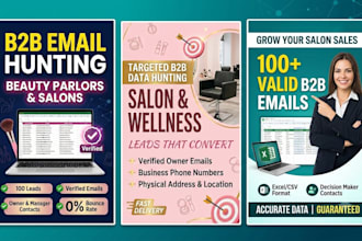 do b2b email hunting for beauty parlors and salon