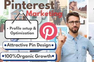 be your pinterest marketing manager for organic growth