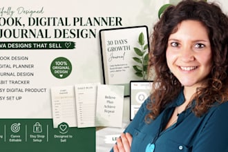 canva ebook design esty digital planner journal design digital product goodnote