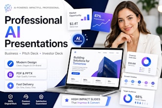 create a professional gamma ai presentation and pitch deck