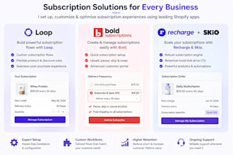 set up shopify subscription and recurring payment system