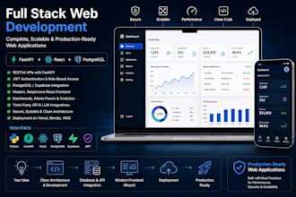 build full stack web applications with python fastapi