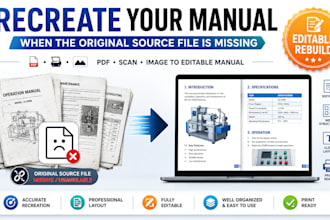 recreate your manual when the original source file is missing