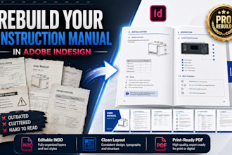 rebuild your instruction manual in adobe indesign