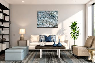 design kitchen, bedroom, living room, home office gaming interior and 3d render