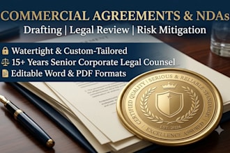 draft or review your commercial agreements, contracts, and nda