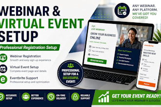 set up your webinar and virtual event registration