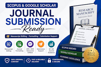 edit, format, and prepare scopus and google scholar research papers