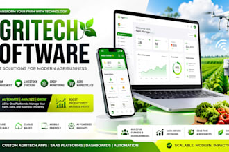 build farming web app agritech saas farm management dashboard