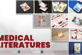 design medical literature flyer and posters