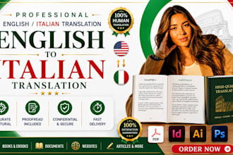 format translated books for amazon KDP in english, italian, german and spanish