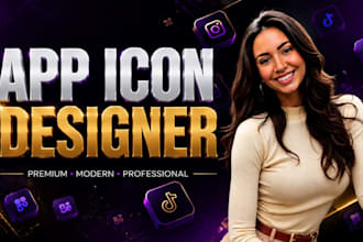 design a modern ios and andriod mobile app icon