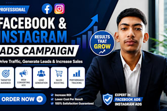 set up facebook and instagram ads camping and advertise