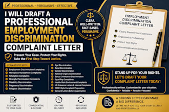 draft professional employment discrimination complaint letter