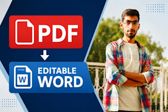convert a scanned PDF to editable word manually