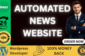 build an ai auto news website with automated blog content