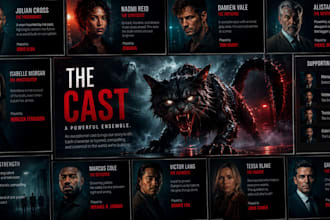 design cinematic movie lookbook netflix epk TV series investor pitch deck