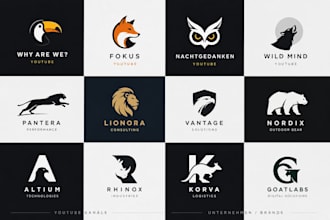 design a modern minimalist logo and youtube channel branding