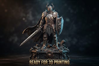 sculpt a custom collectible stl figurine for 3d printing