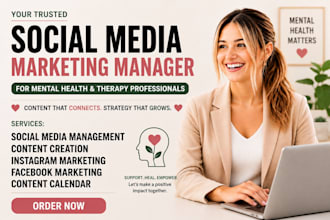 be your social media marketing manager mental health therapy psychology