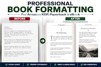 create a professional print ready book interior layout