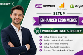 setup google analytics 4, ga4 ecommerce and tag manager tracking