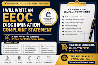 write an eeoc employment discrimination complaint statement