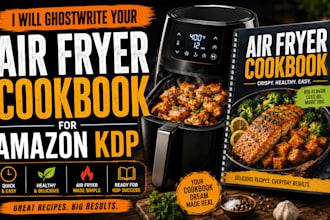 ghostwrite your air fryer cookbook for amazon KDP