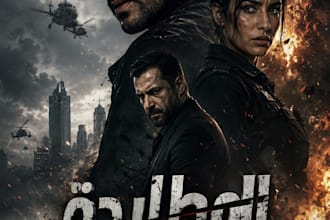design a professional cinematic movie poster