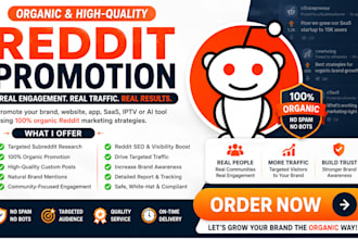 do reddit promotion for your app store, iptv brand website, saas company product