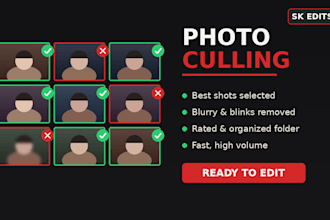 cull and sort your photos fast for weddings, events and shoots