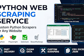 build a custom python web scraper for any website