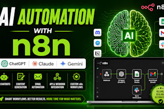 be your n8n automation specialist for ai automation workflows