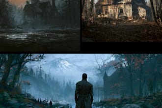 create concept art and illustration