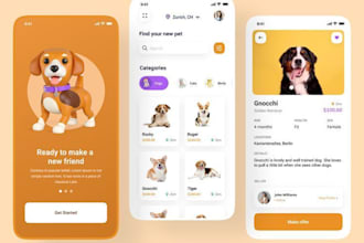 develop custom booking app, pet care app, pet grooming app or veterinary app
