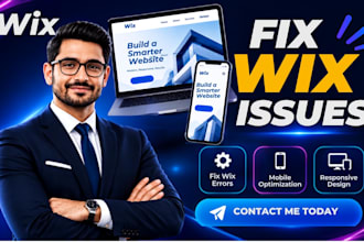 fix wix issues, errors, and optimize wix mobile layout