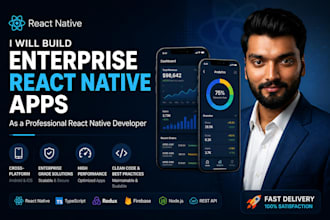 build enterprise react native apps as a professional react native developer