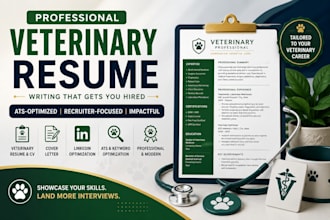 write ats optimized animal veterinary doctor, clinical practitioner, labs resume