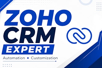 setup zoho CRM automation, creator, books, analytics, desk and zoho apps