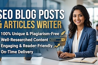write engaging SEO blog posts and website articles