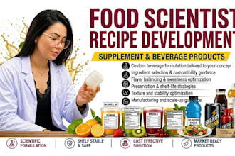 do food formulation, vitamin and product development formulation chemist
