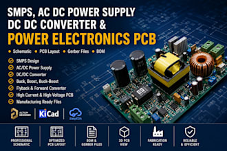 design ac dc converter, dc dc converter, smps power supply and power electronics