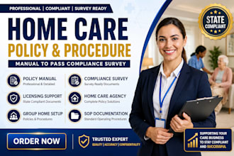 write home care policy and procedure manual to pass compliance survey