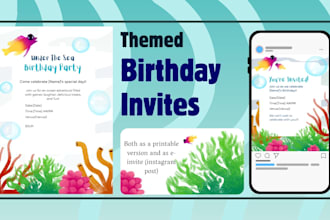 create cute custom birthday invitations, holiday cards, etc